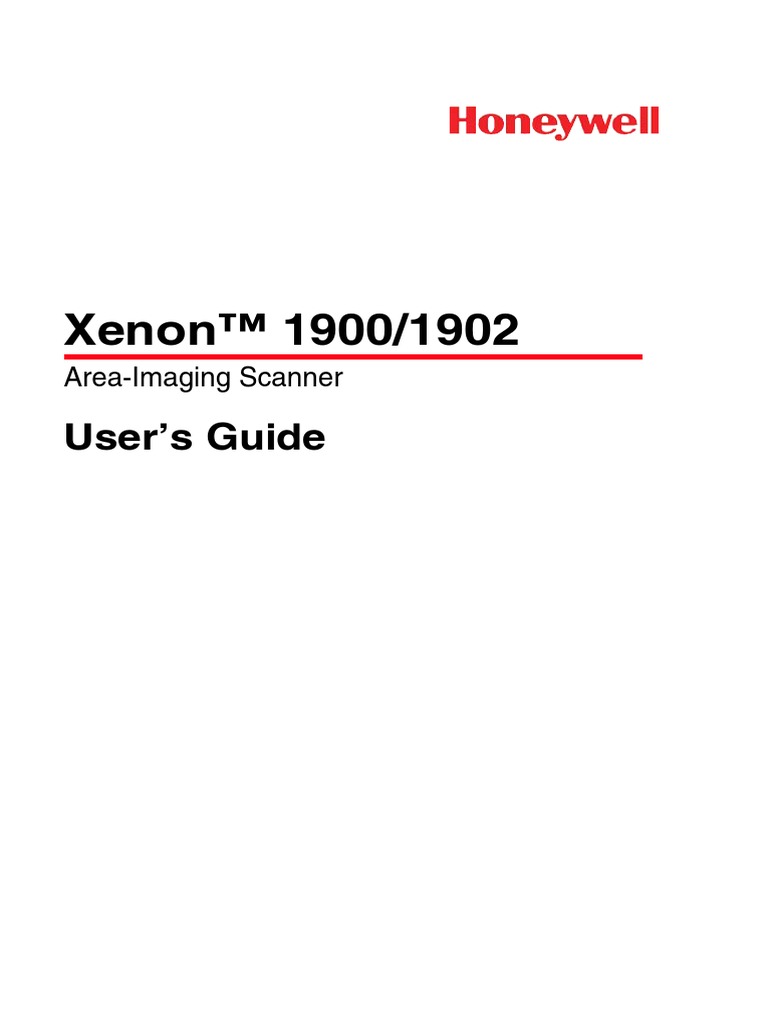 HoneywellXenon1900 Manual PDF PDF Usb Image Scanner