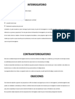 Interrogatorio, Contra Interrogatorio y Objeciones en Juicio Oral