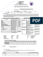 Temporary Progress Report Card For JHS: Old Cabalan Integrated School