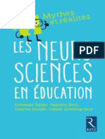 Les Neurosciences en Éducation, Mythes Et Réalités (E. Sander Et Al. Retz, 2018)