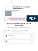 Notas de - El Mundo Como Voluntad y Representación II