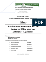 Realisation Dun Module de Calle Center Sur Odoo Pour Une Entreprise Algerienne