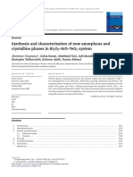 Synthesis and Characterization of New Amorphous and