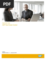 SAP Real Estate Cockpit: Application Help