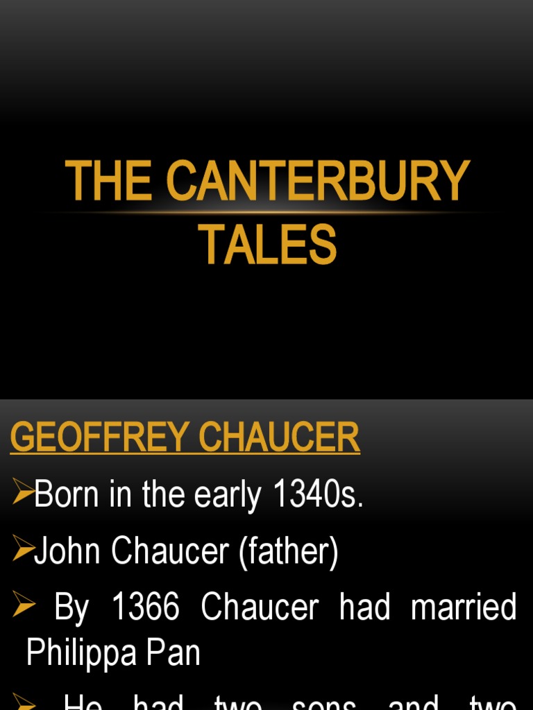 The Canterbury Tales Overview | PDF