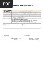 4 Housekeeping Inspection Checklist