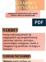 Ang Sarbey Kwestyoner