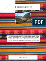 Región Quechua del Perú templada y andina