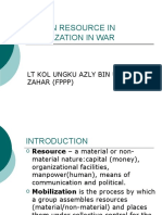 Human Resource in Mobilization in War: LT Kol Ungku Azly Bin Ungku Zahar (FPPP)