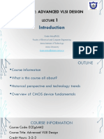 Eceg6442: Advanced Vlsi Design