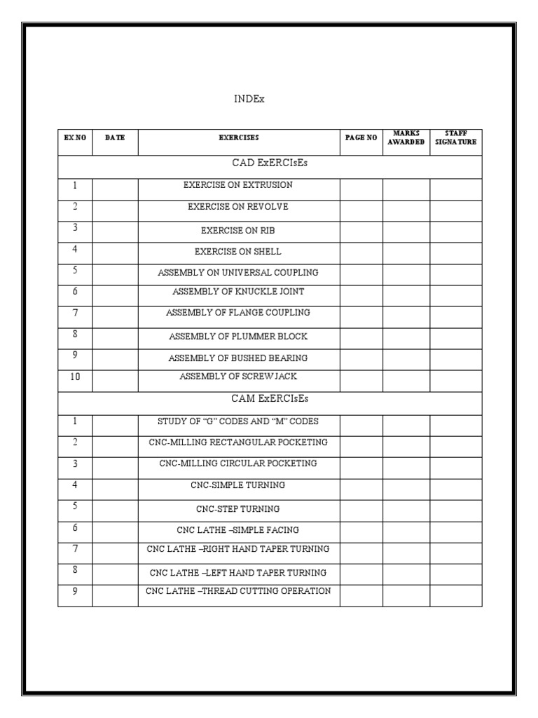 Cad Cam Lab | PDF | Extrusion | Bearing (Mechanical)