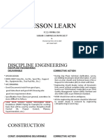 LESSONS FOR IMPROVING ENGINEERING AND CONSTRUCTION DOCUMENTATION