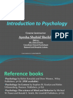 Introduction To Psychology. Lecture 1