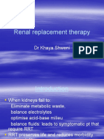 Renal Replacement Therapy