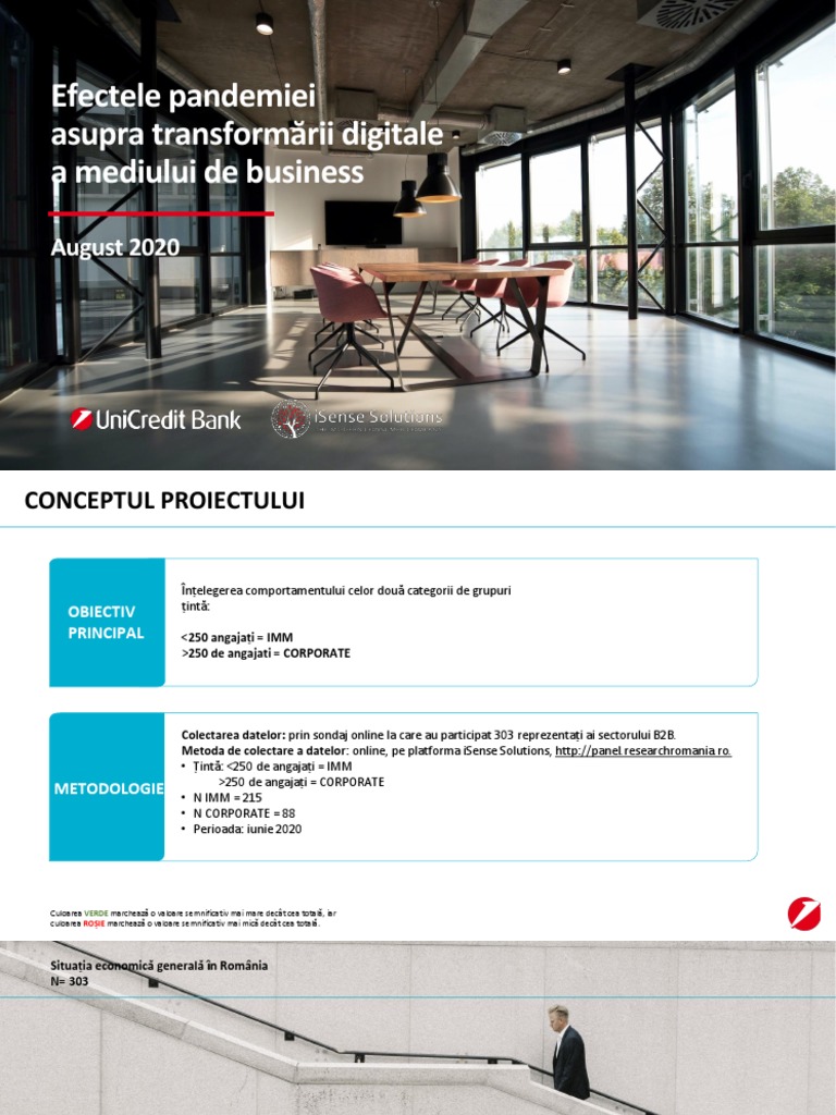 Studiu Transformare Digitala Companii - Isense Unicredit | PDF