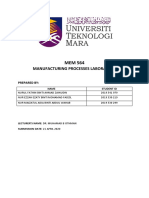 Lab Report Edm Wirecut PDF