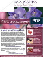 Sierra Nevada Alumnae Chapter: A Word From The President
