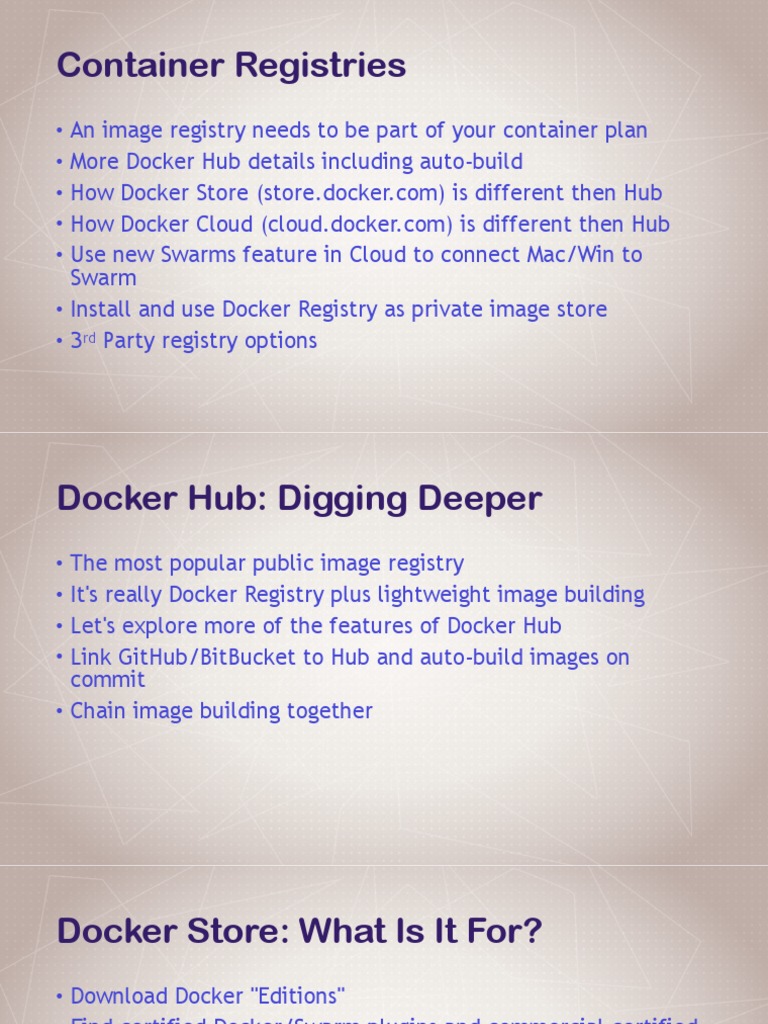 S10 Container Registries Slides PDF Open Stack Cloud Computing
