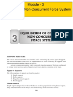 Equilibrium of Coplanar Non-Concurrent Force System