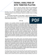 Vibrational Analysis of Composite Twisted Plates