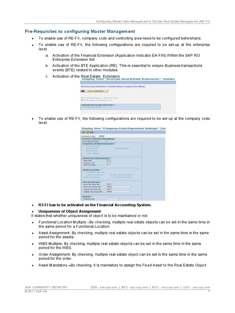 Pre-Requisites To Configuring Master Management | Download Free PDF ...