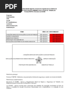 Verificacao Conforrmidade Legal - prescricoes mínimas dos locais de trabalho