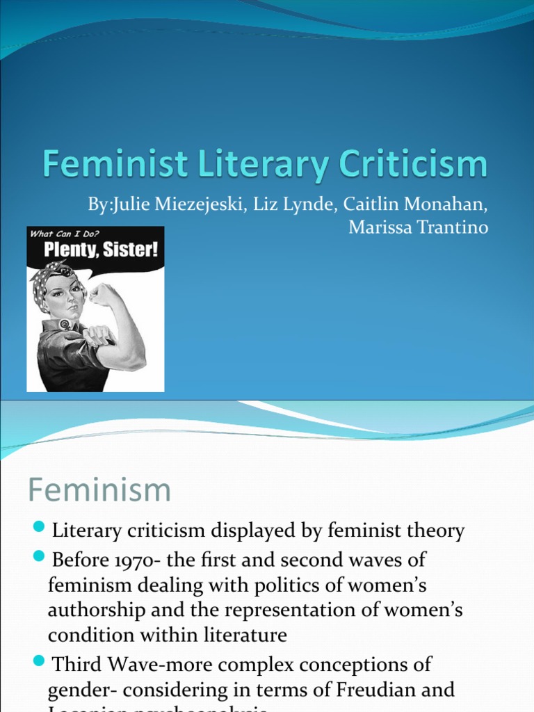 Overview of Feminist Literary Criticism | PDF | Feminism | Gender Studies