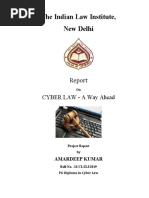 The Indian Law Institute, New Delhi: Cyber Law - A Way Ahead