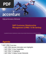 SAP Customer Relationship Management (CRM) 7.0 Brownbag