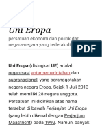 Uni Eropa - Wikipedia Bahasa Indonesia, Ensiklopedia Bebas