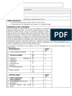 Acta de Nombramiento Del Personero Escolar 2019