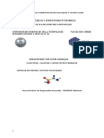 Cours - Production de Polymères - M1 Génie-Pétrochimique