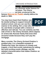 Chekhov's The Cherry Orchard Play Summary