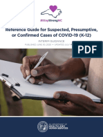 Reference Guide For Suspected, Presumptive, or Confirmed Cases of COVID-19 (K-12)