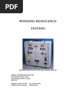 WRT-100 - Winding Resistance Test