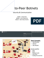 Peer-to-Peer Botnets: Security & Communication