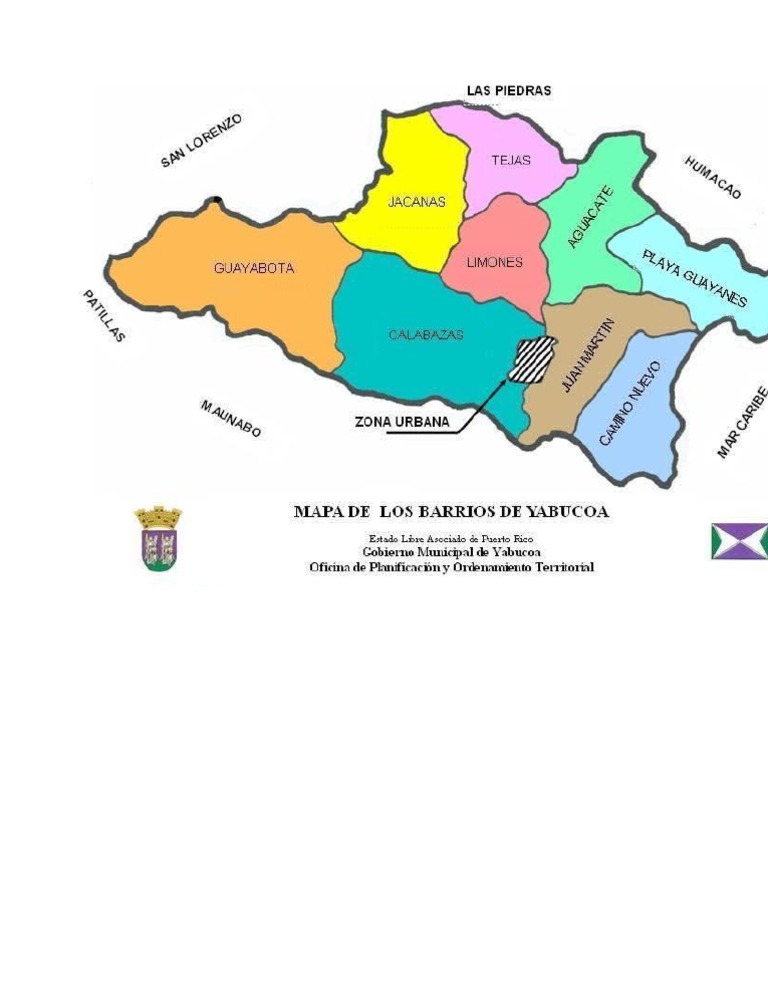 Mapa Barrios Yabucoa