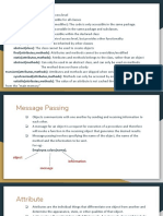 Modifiers and Message Passing Concepts in Java