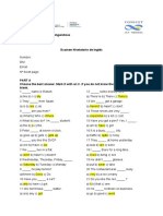 Examen Nivelatorio de Inglés