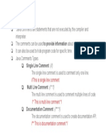 Comments in Java PDF