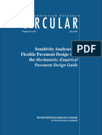 Sensitivity Analyses for Flexible Pavement Design with the Mechanistic–Empirical Pavement Design Guide