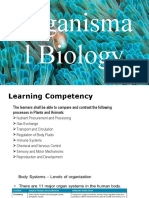 Compare Plant and Animal Processes