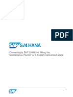 Convert SAP to S/4HANA Using Maintenance Planner