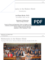 Mathematics in The Modern World: Joel Reyes Noche, PH.D