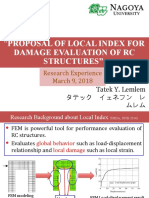 Damage Evaluation of RC Structures": "Proposal of Local Index For