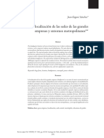 Pauta de Localizacion de Las Sedes o Subsidiarias