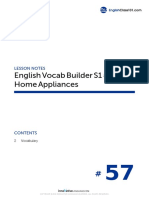 English Vocab Builder S1 #57 Home Appliances: Lesson Notes