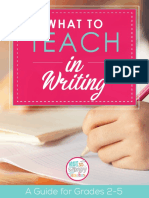 What To Teach in Writing Freebie PDF