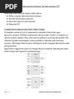 Week 4:: Computer Interconnection Structures, Bus Interconnection, PCI