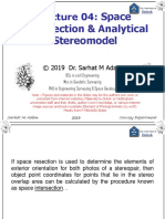 Space Intersection & Analytical Stereomodel: © 2019 Dr. Sarhat M Adam